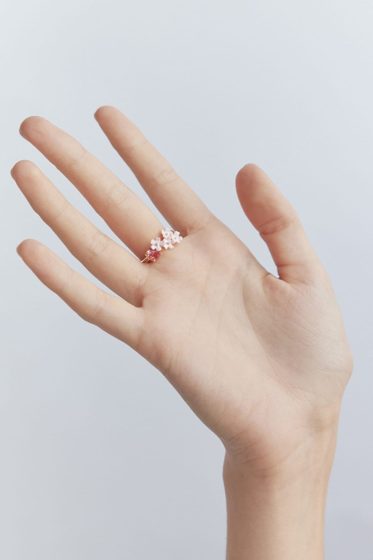 BA400443 - Adjustable Ring BAL DE PRINTEMPS — worn by a model