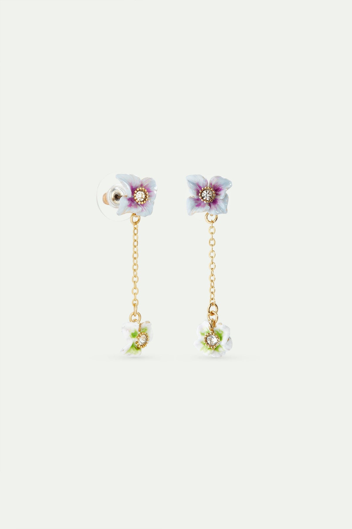 Post Earrings JARDIN D'HORTENSE — detail view