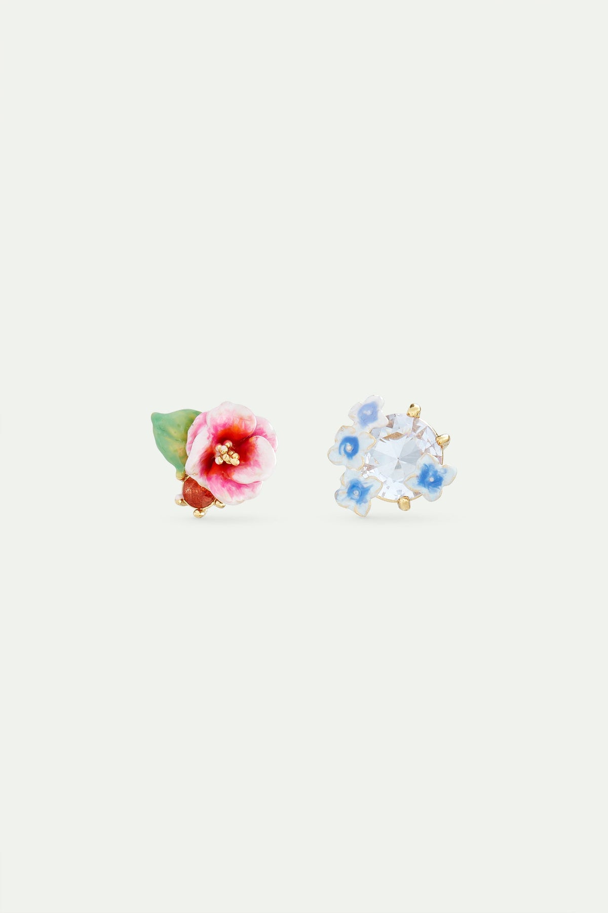 Post Earrings JARDIN D'HORTENSE — front view