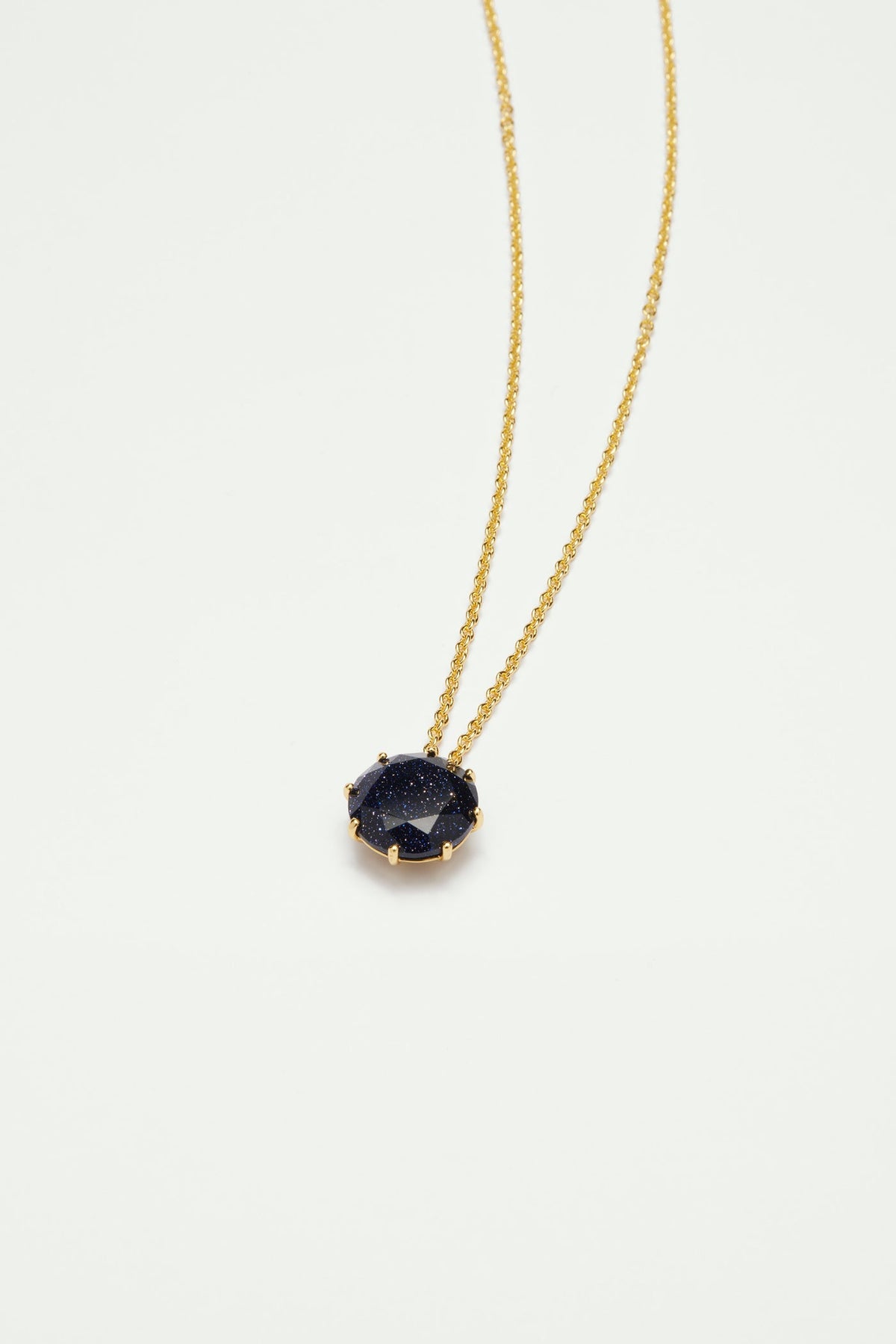 70cm Necklace LA DIAMANTINE Sparkling navy blue — detail view