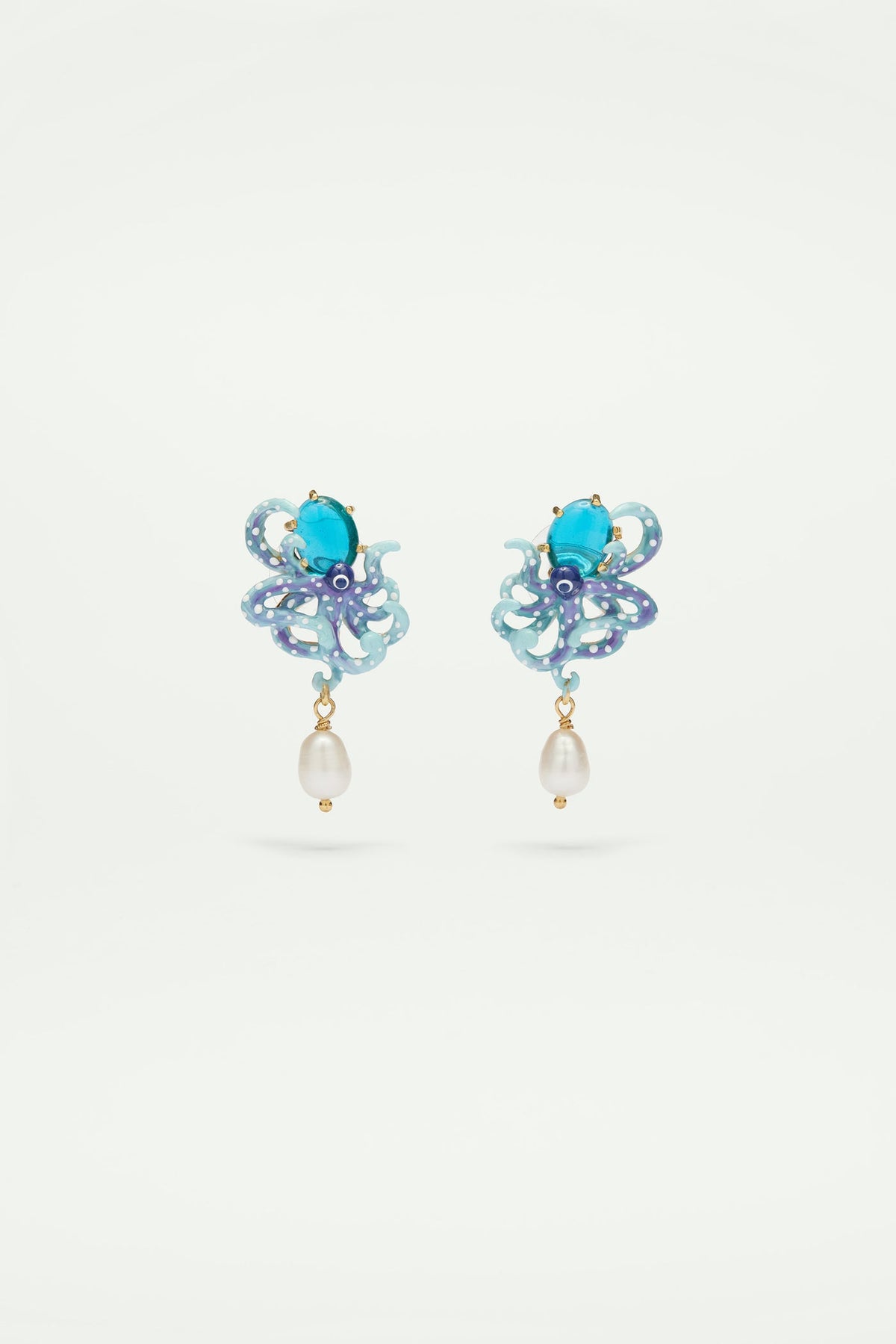 Post Earrings SPLENDEURS DES PROFONDEURS — front view