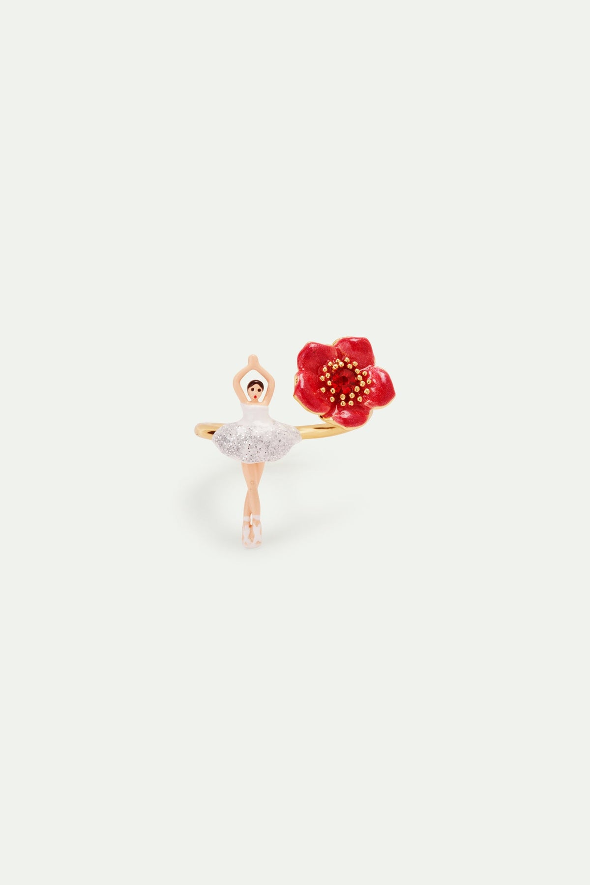 Adjustable Ring MINI PAS DE DEUX Velours d'Hiver — detail view