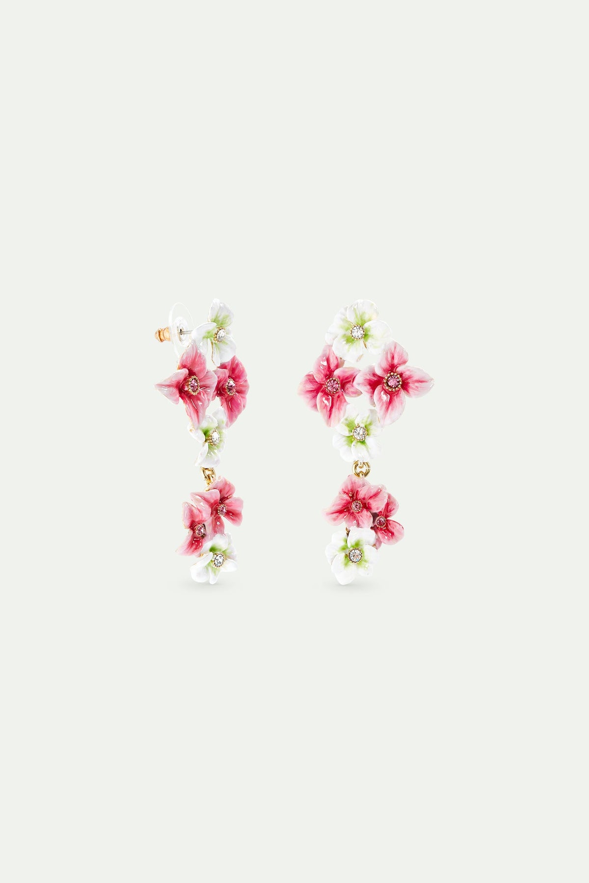 Post Earrings JARDIN D'HORTENSE — detail view