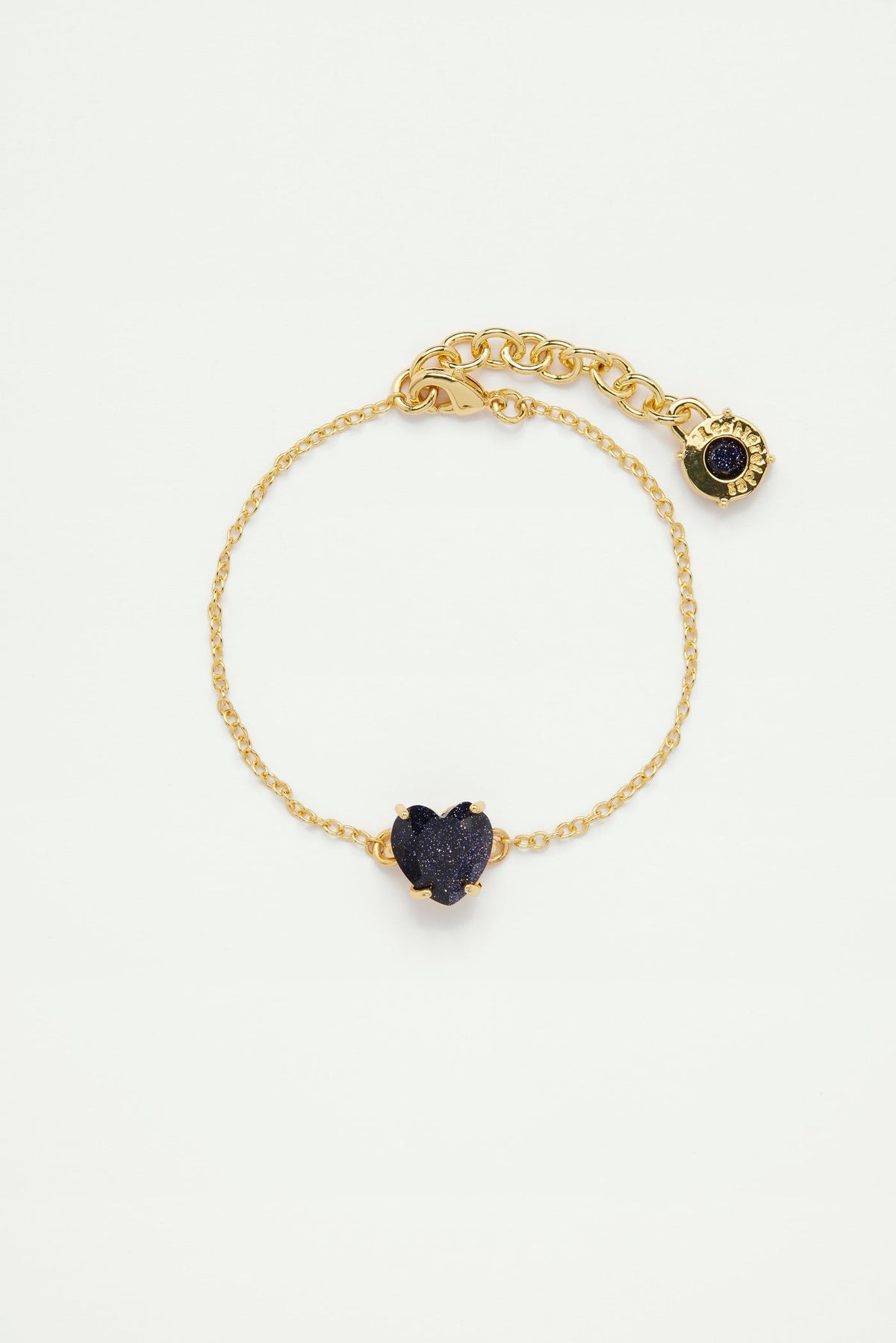 15.5 + 3 cm Bracelet LA DIAMANTINE Sparkling navy blue — front view