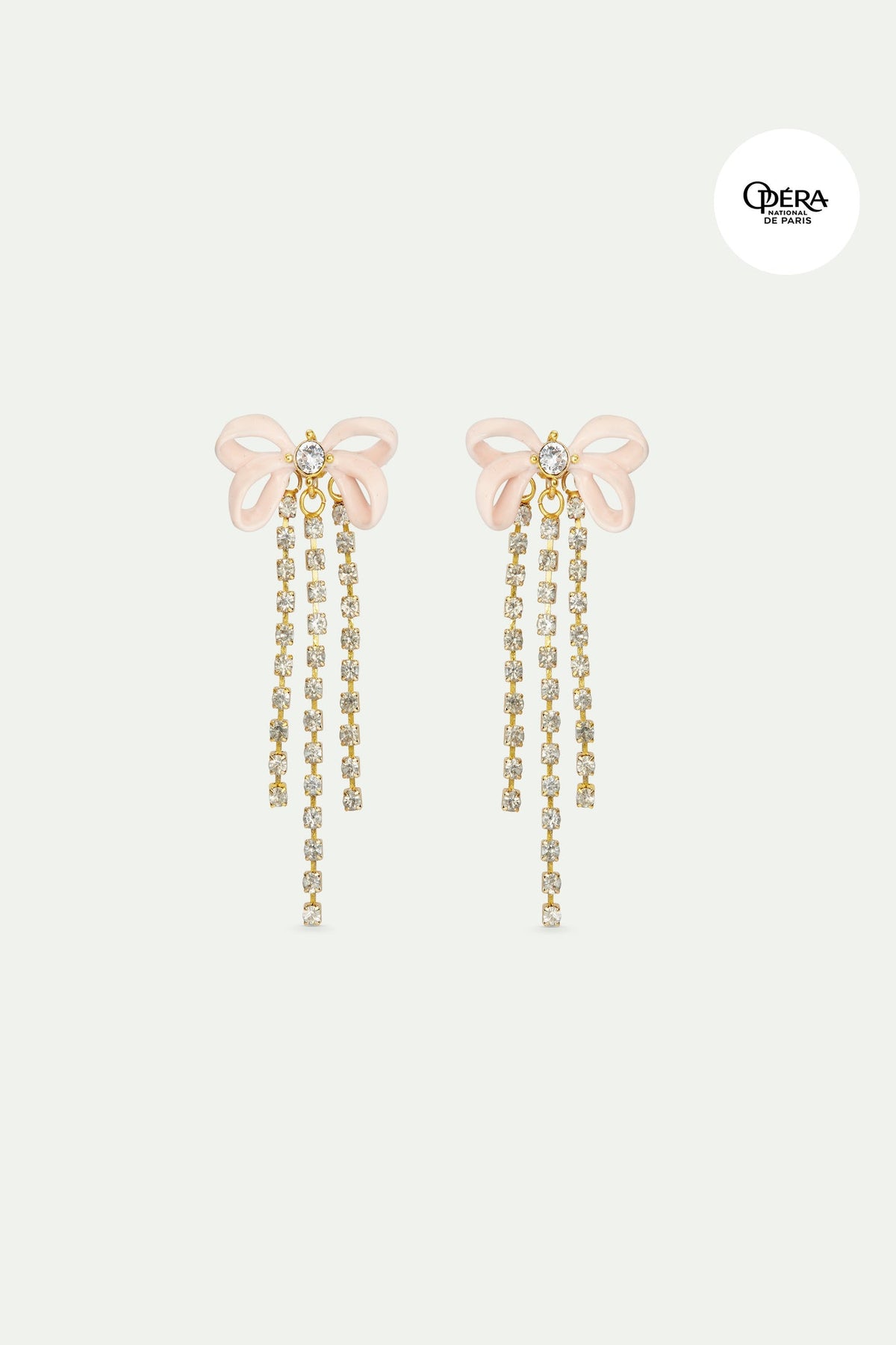 Clip Earrings OPERA NATIONAL DE PARIS - CHAUSSONS DE DANSE ET RUBAN — front view