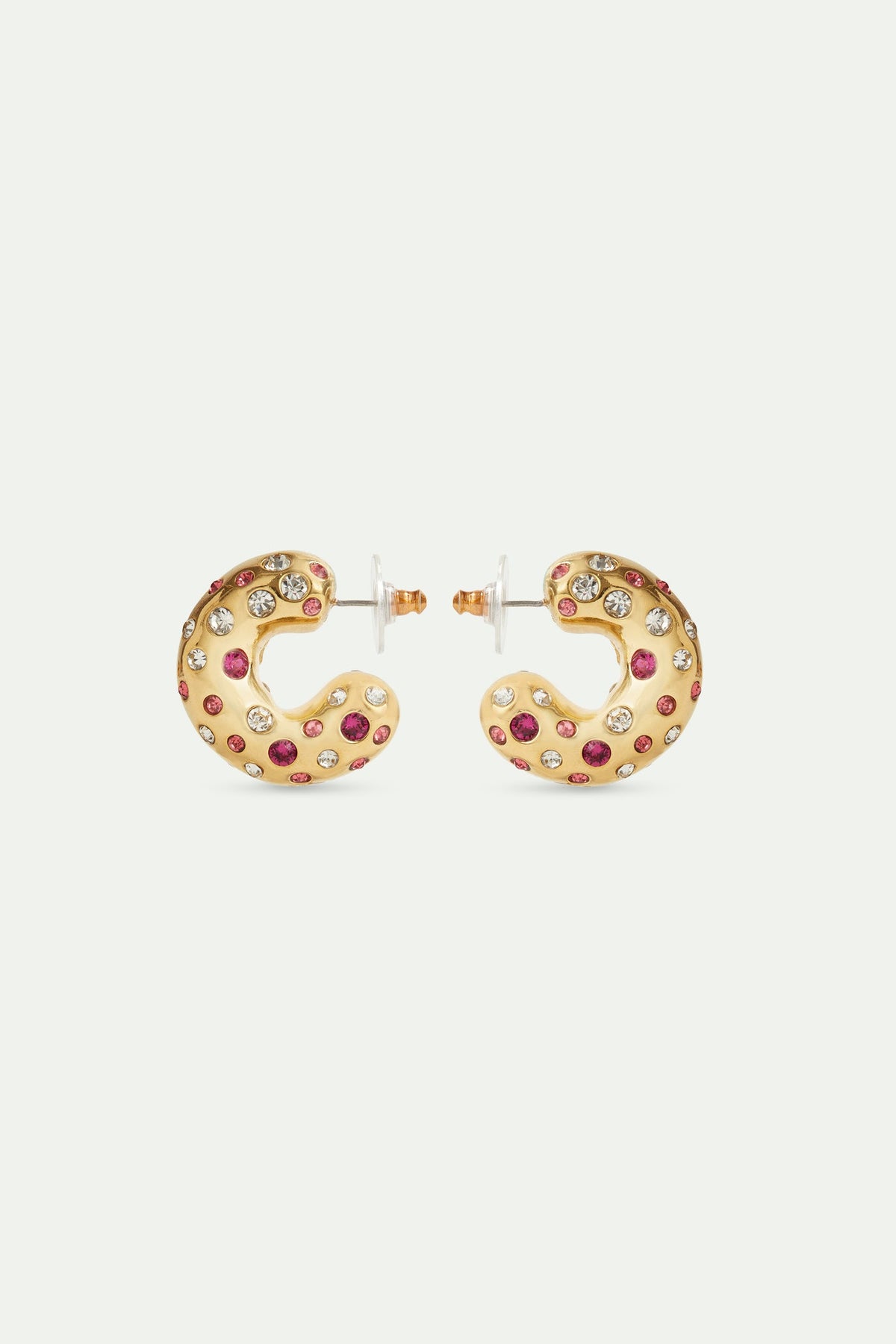 Hoop Earrings LES NEREIDES LOVES ANIMALS — front view
