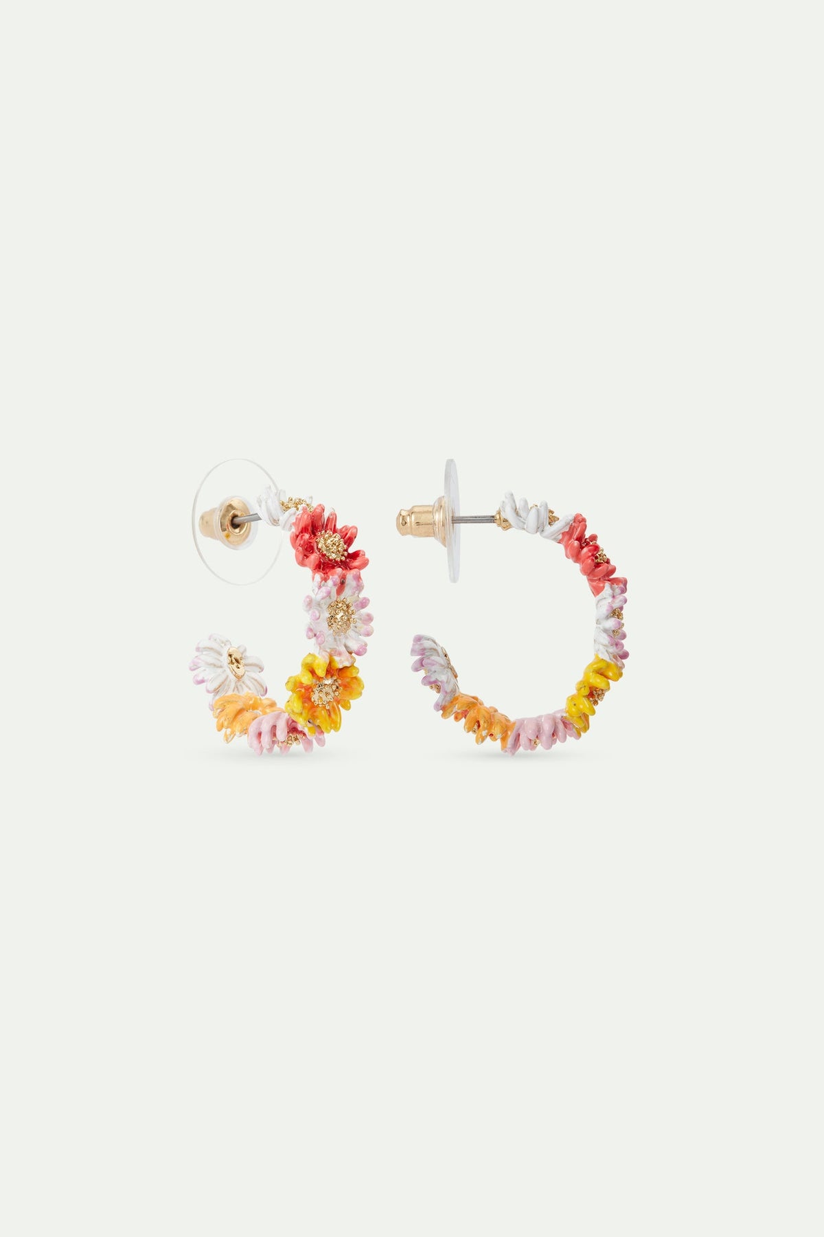 Hoop Earrings FLEUR DE ROCHE — front view