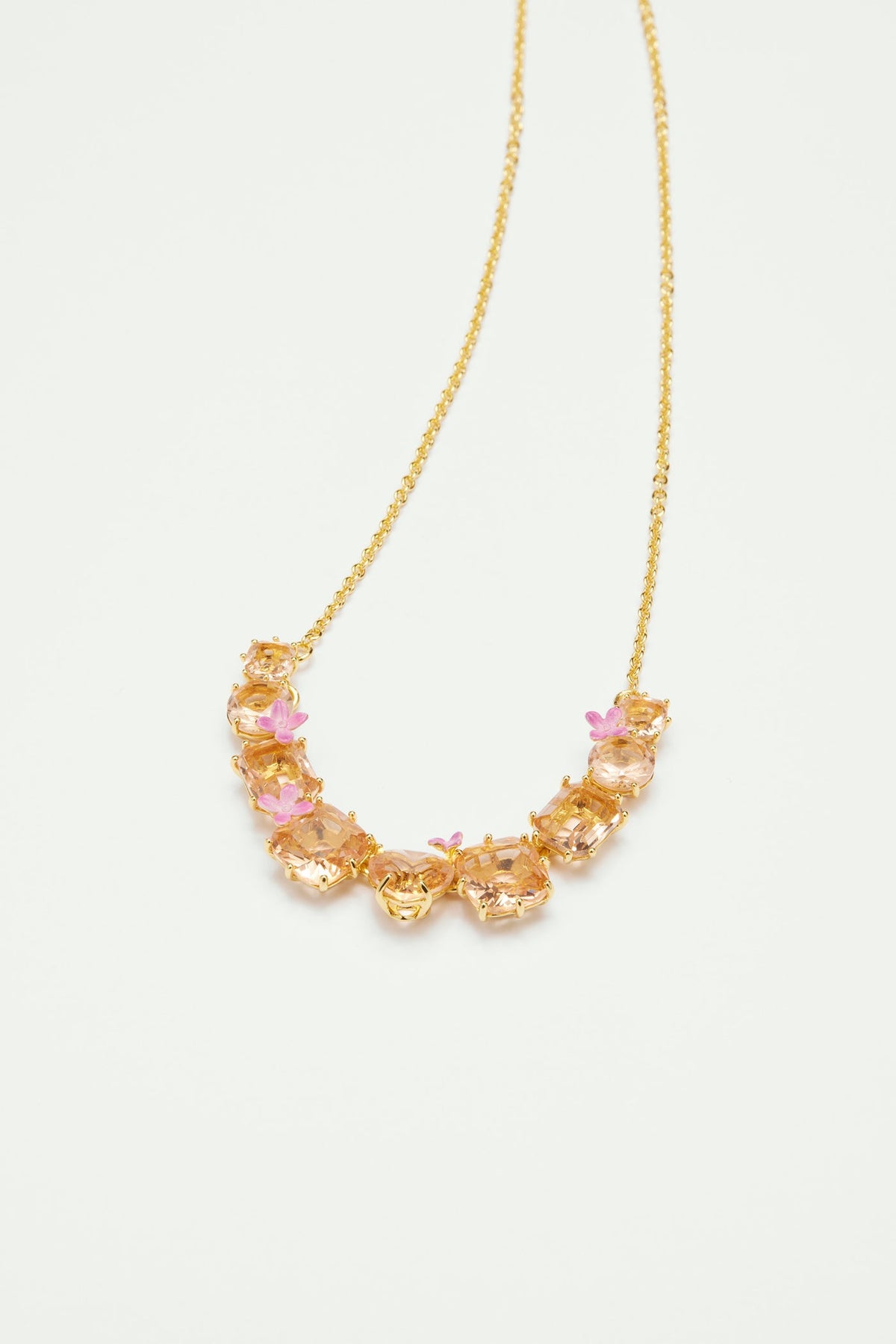 Necklace 38+5cm LA DIAMANTINE Fleurs des Poètes — detail view
