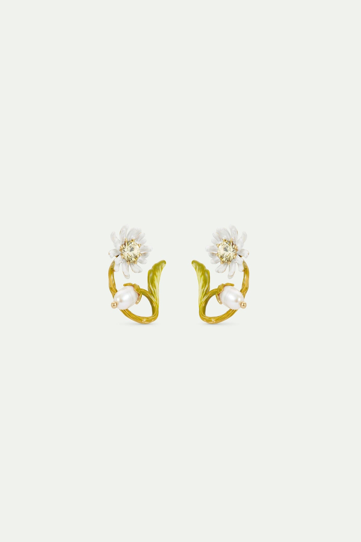 Hoop Earrings FLEUR DE ROCHE — front view