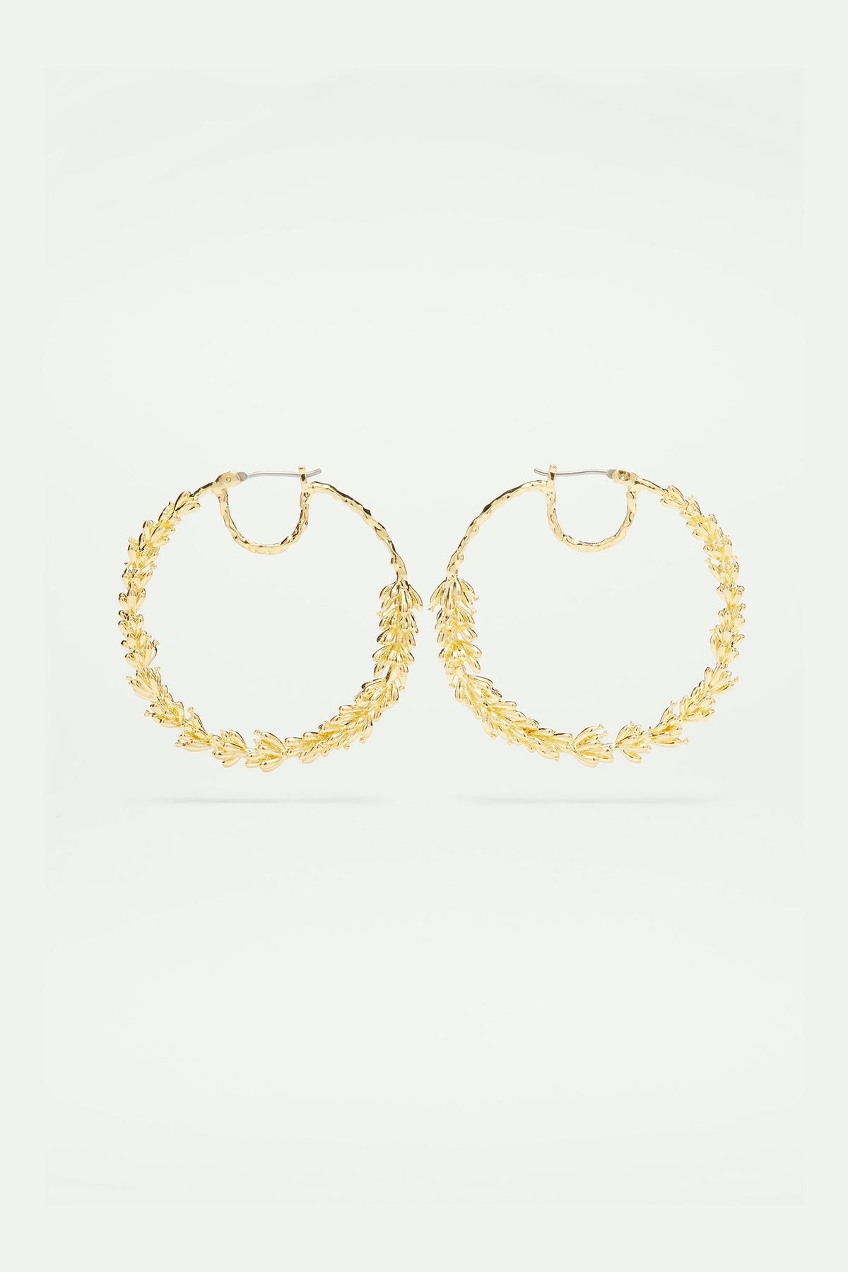 Hoop earrings NATURE FLAMBOYANTE — front view