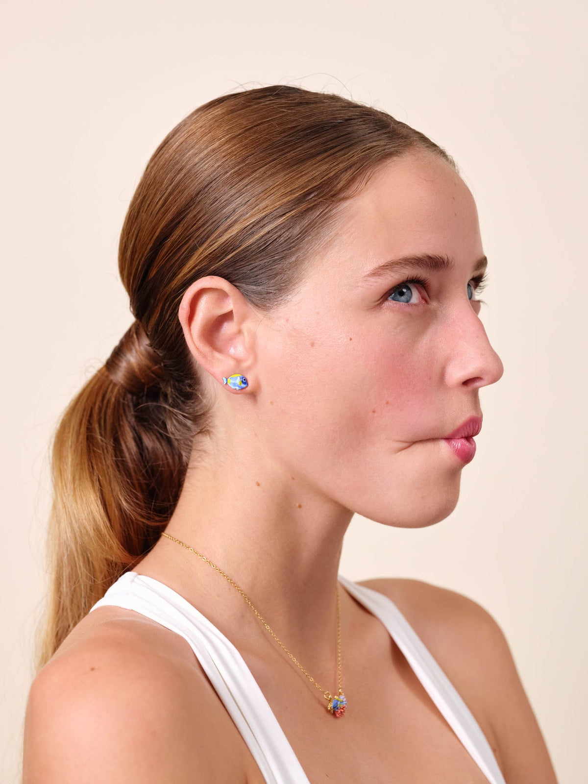 Post Earrings SPLENDEURS DES PROFONDEURS — detail view