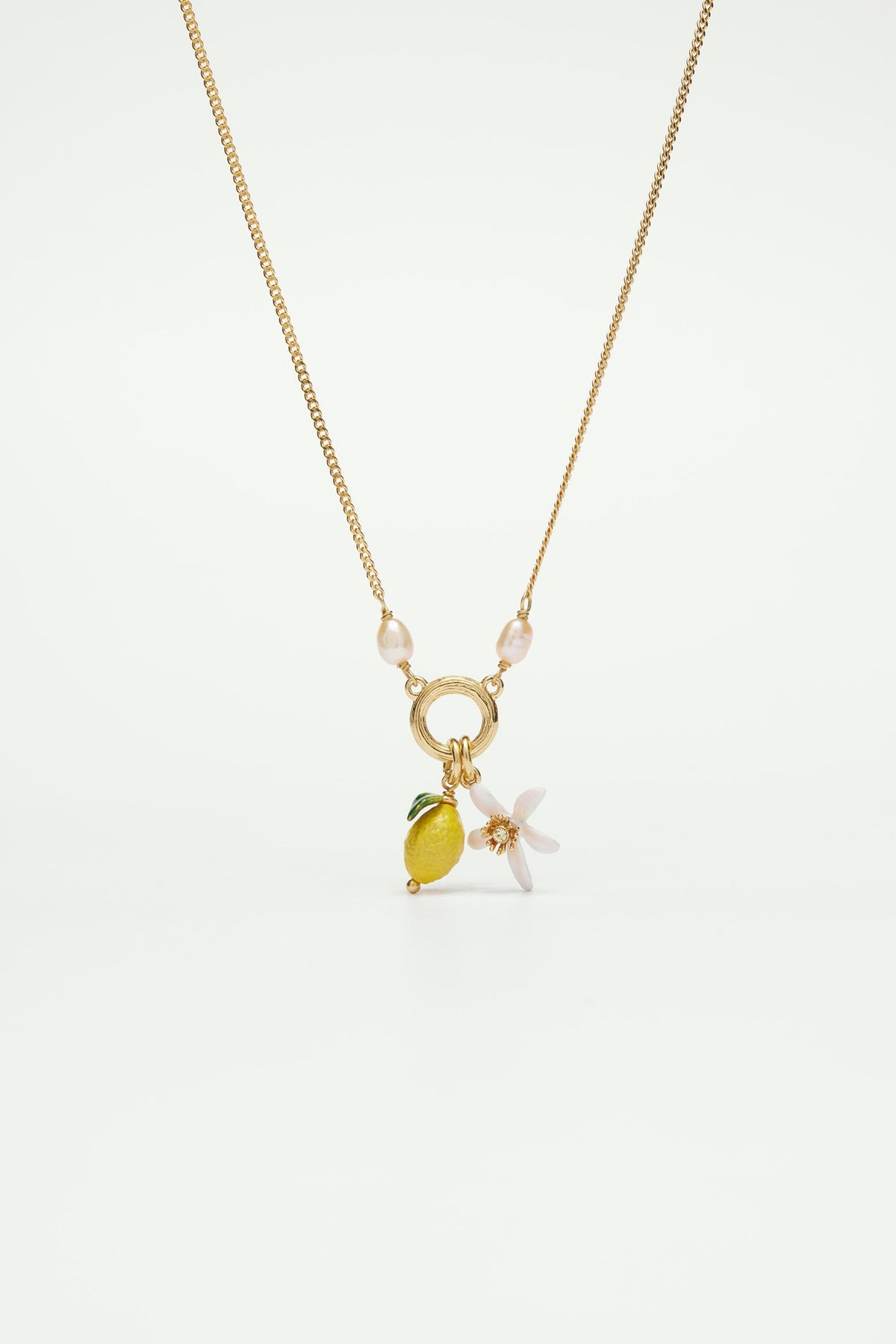 Necklace 40+5cm MIGNON CITRON — front view