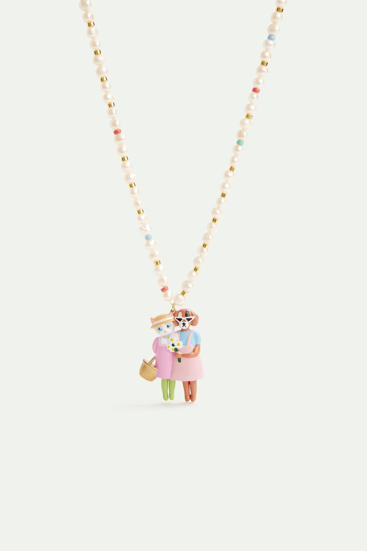 Necklace 45+5cm HAPPY PICNIC — front view