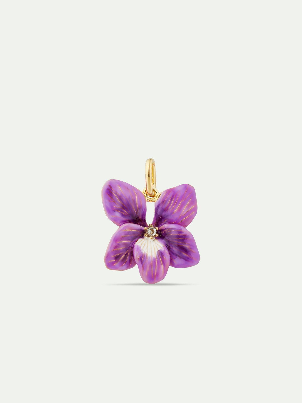Pendant LES PENDENTIFS violette — front view