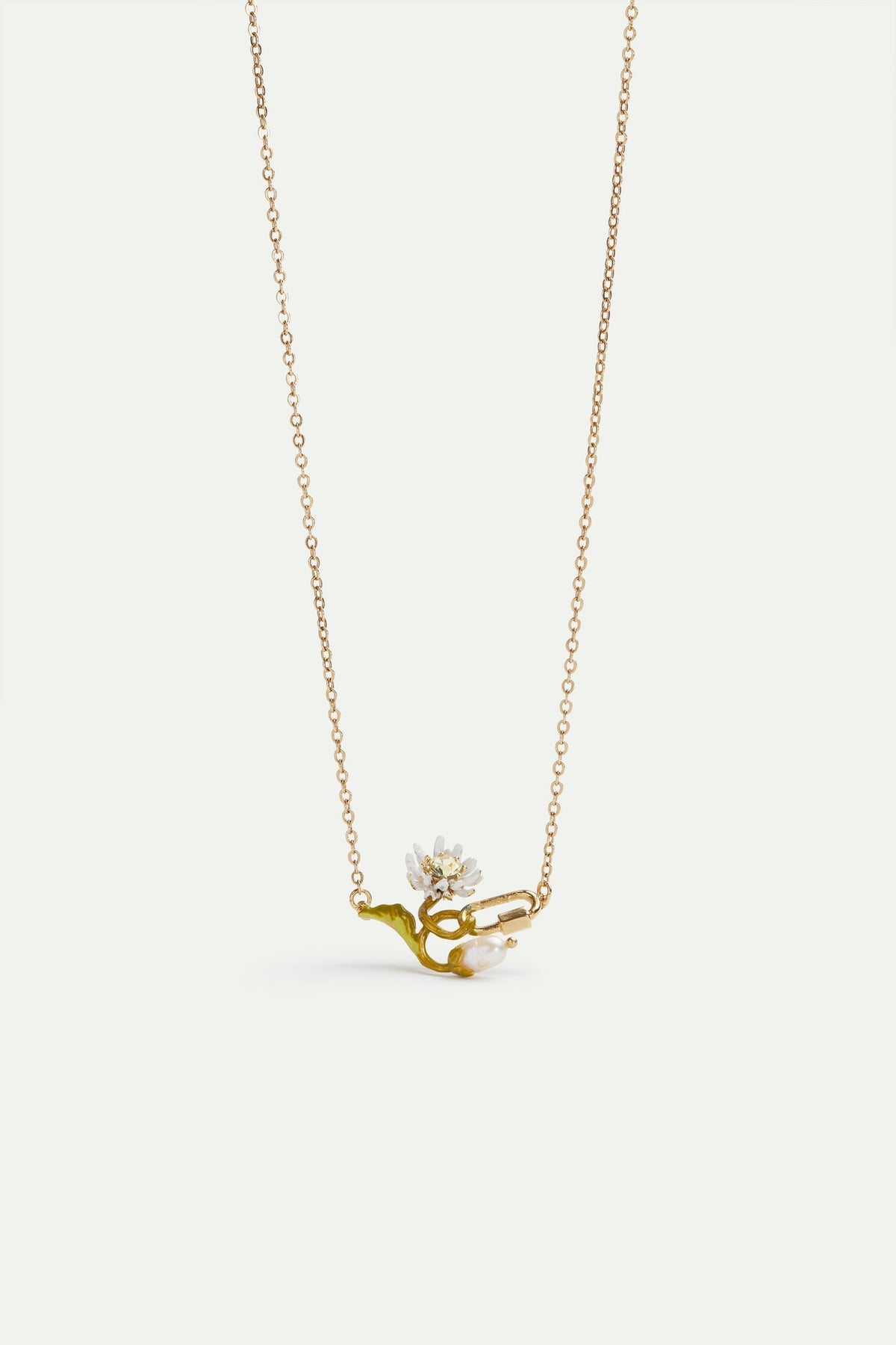Necklace 40+5cm FLEUR DE ROCHE — front view