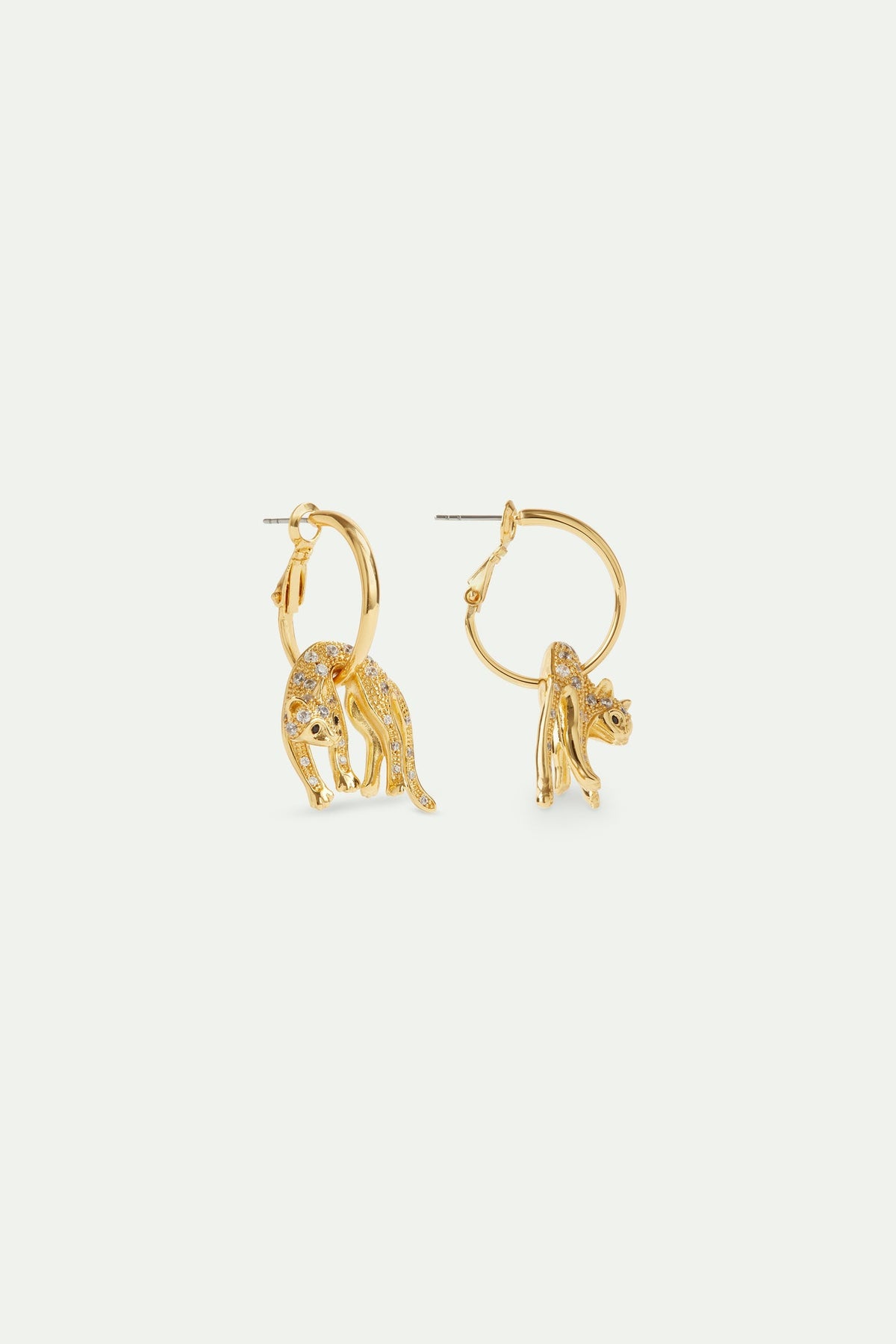 Hoop Earrings LES NEREIDES LOVES ANIMALS — detail view