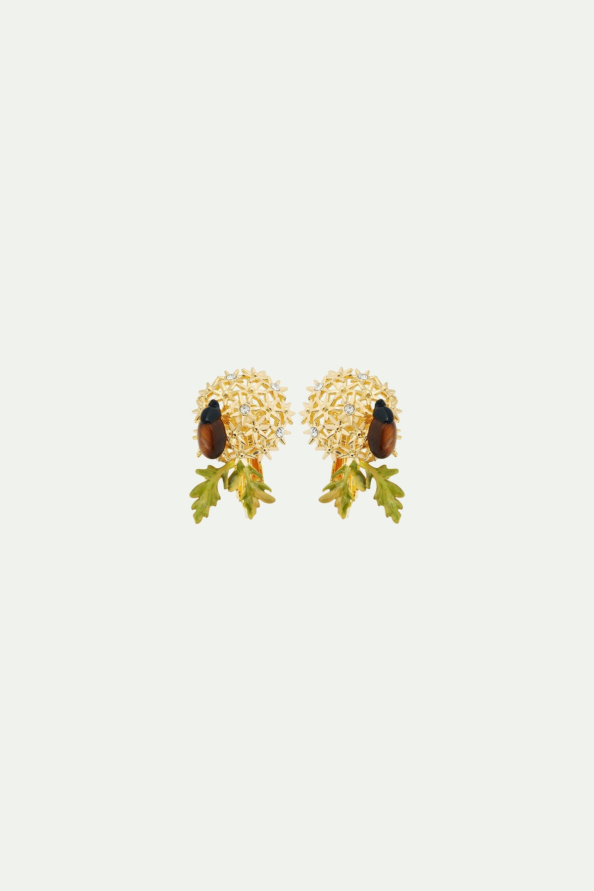 Post Earrings FLEURS DE POETES — front view
