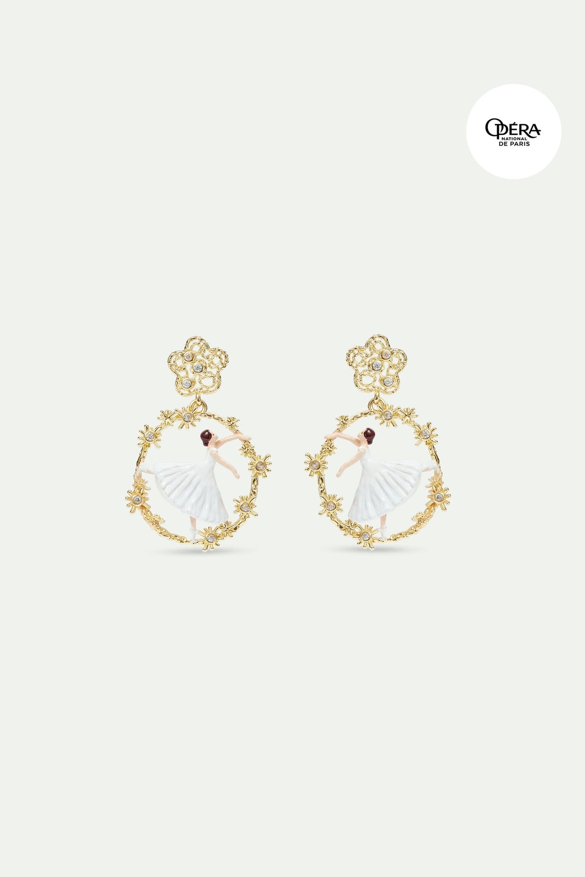 Post Earrings OPERA NATIONAL DE PARIS - GISELLE — front view