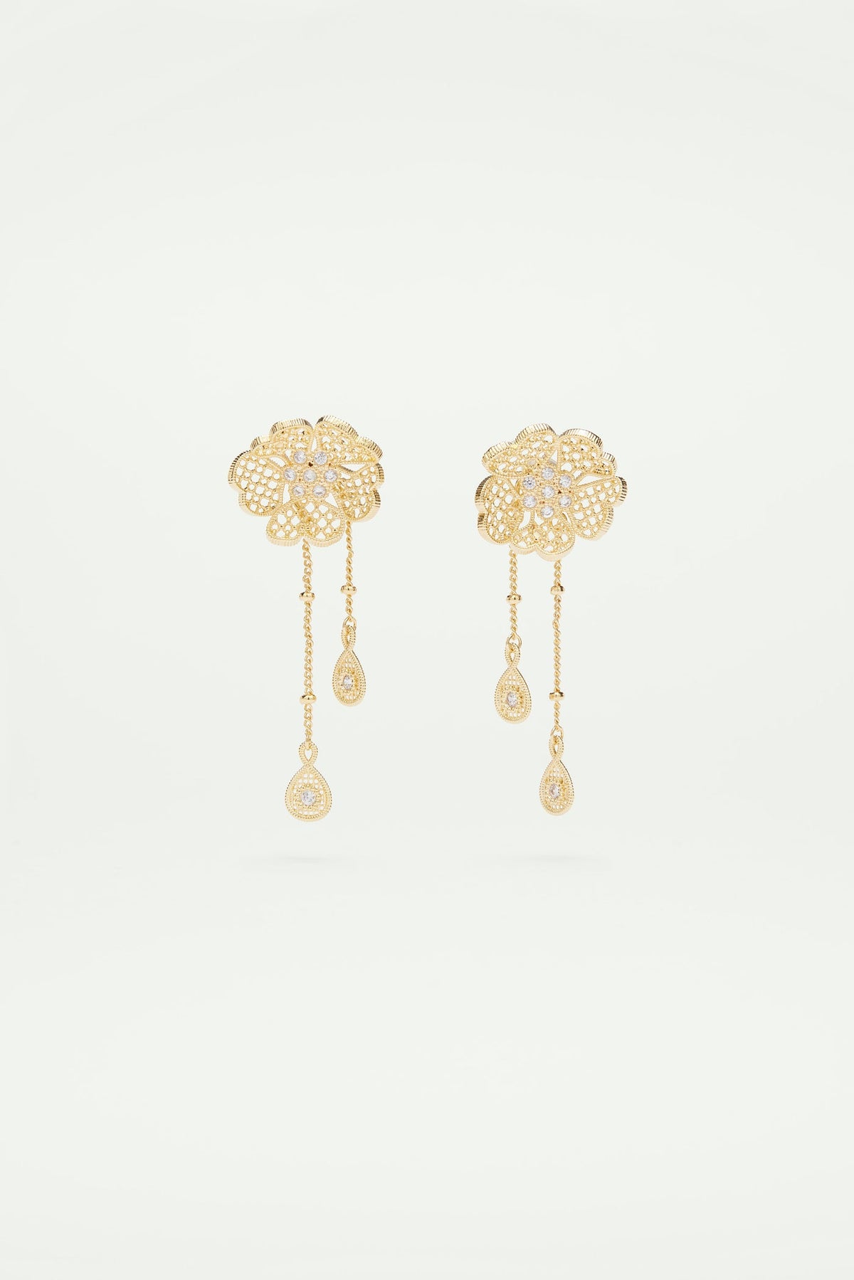 Post Earrings FIL D'OR — front view