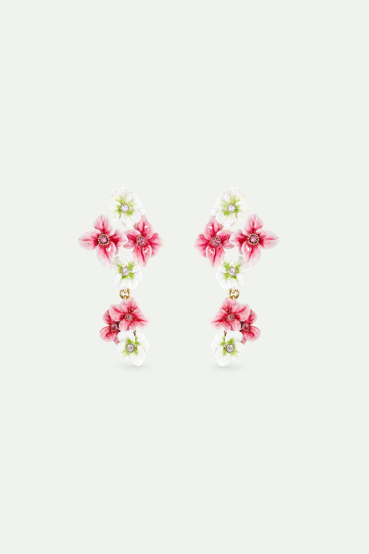 Post Earrings JARDIN D'HORTENSE — front view