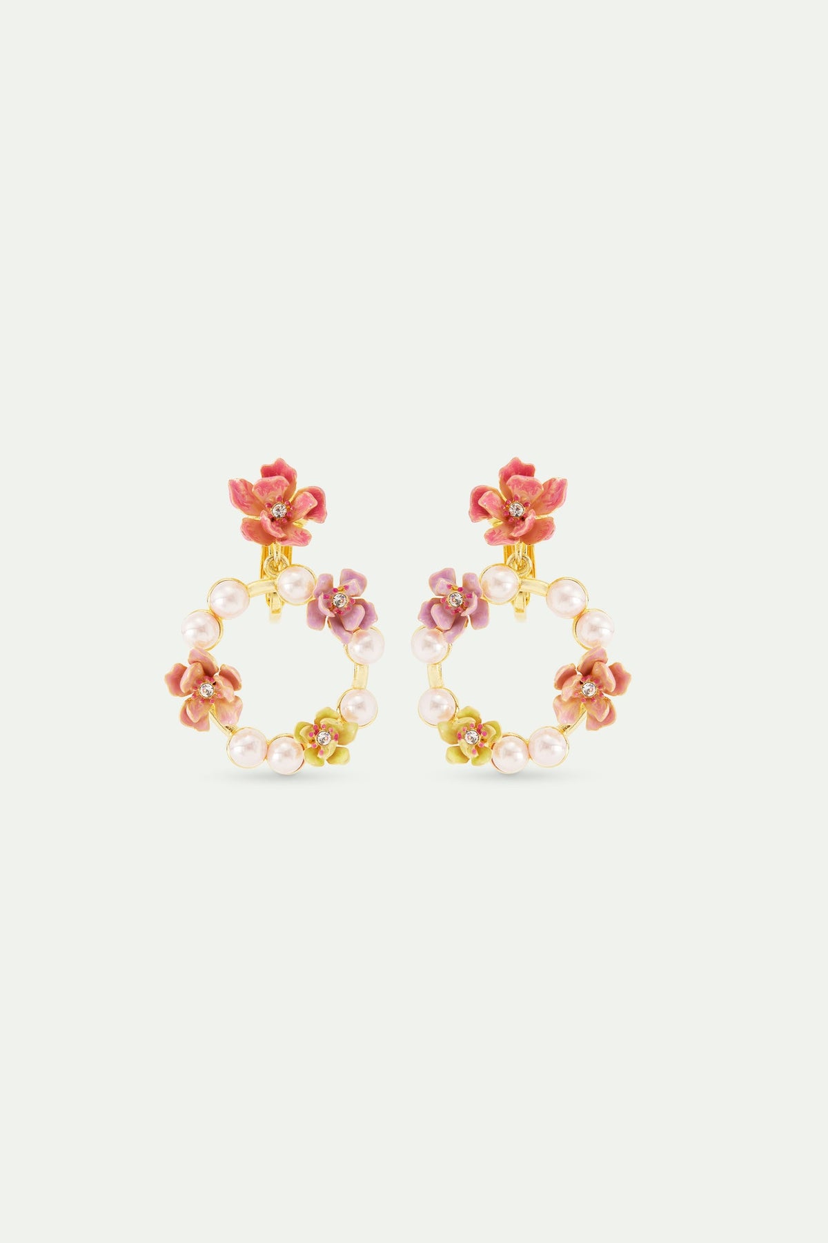 Clip Earrings FANTASMAGNOLIA — front view