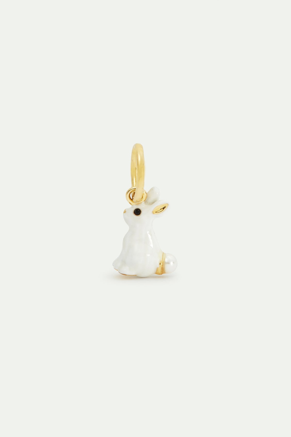 Pendant LES PENDENTIFS lapin blanc — front view