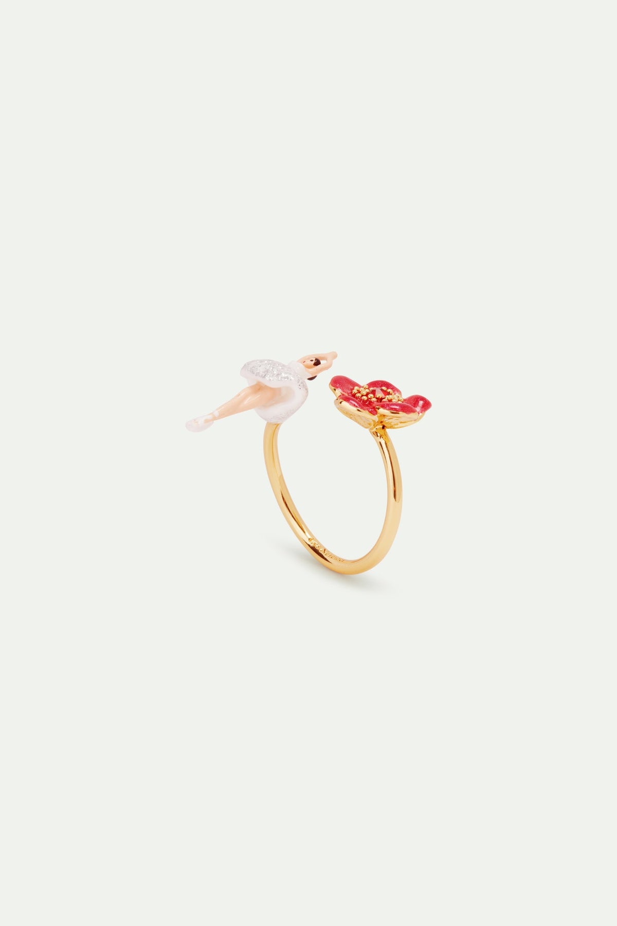 Adjustable Ring MINI PAS DE DEUX Velours d'Hiver — front view