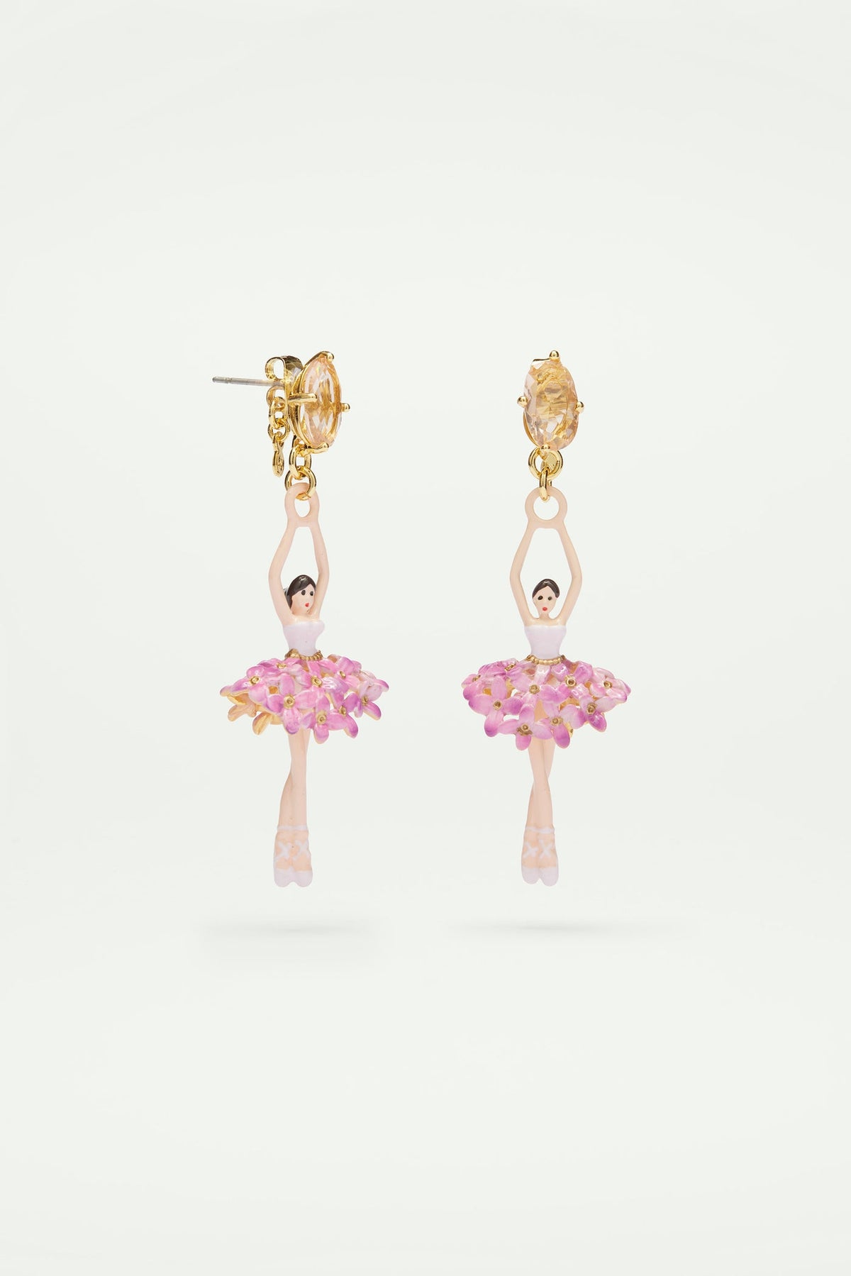 Post Earrings PAS DE DEUX Fleurs des Poètes — detail view
