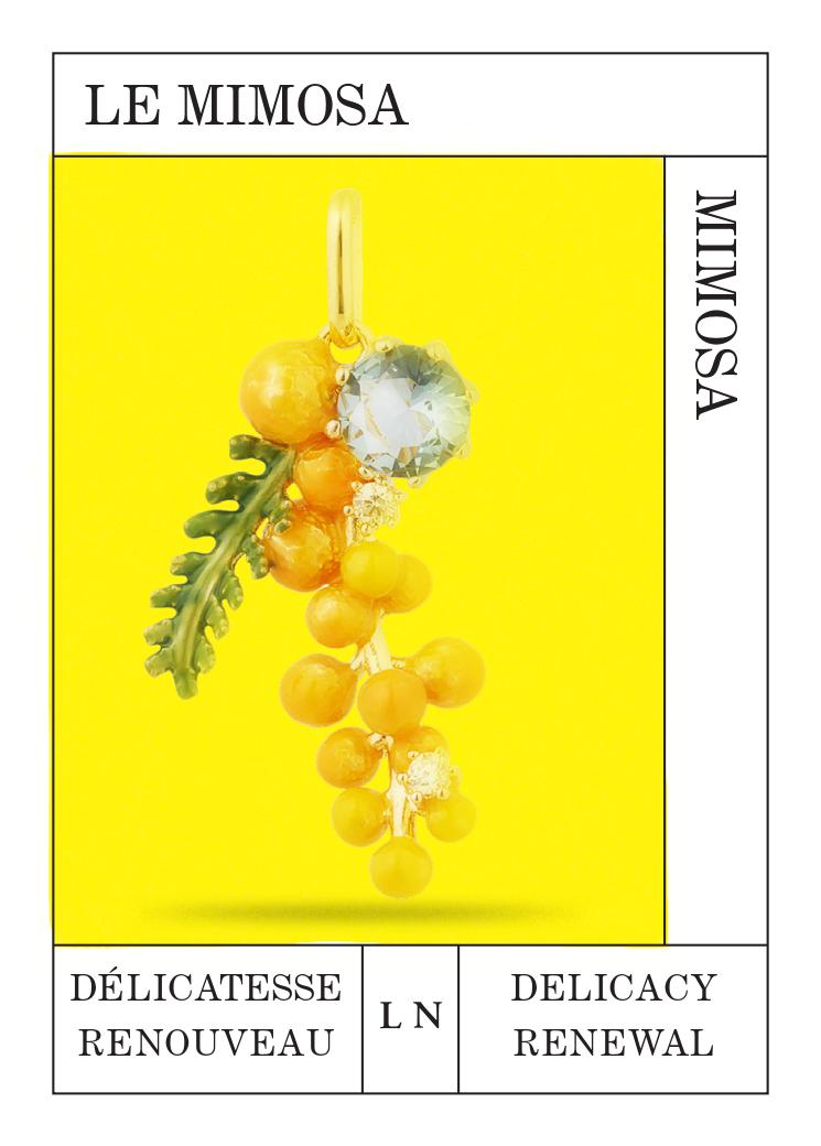 Pendant LES PENDENTIFS mimosa — detail view