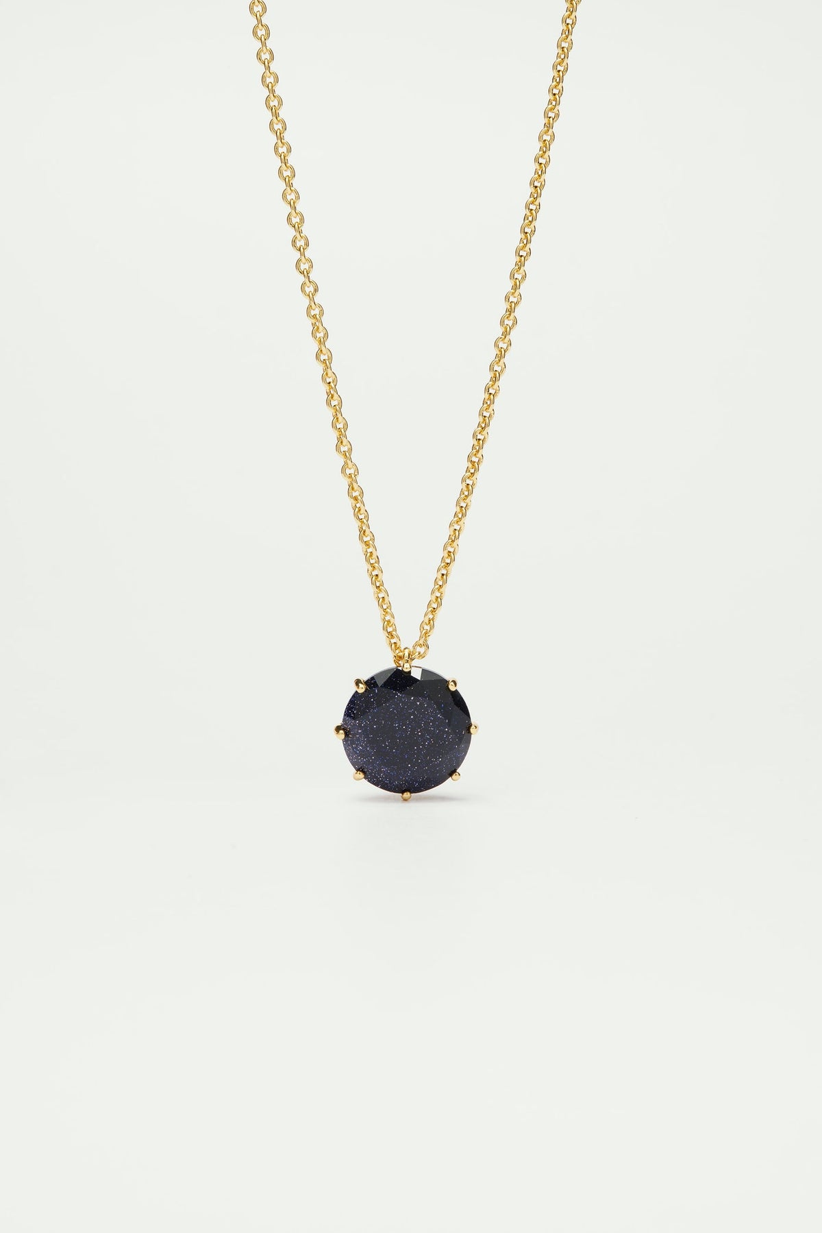 70cm Necklace LA DIAMANTINE Sparkling navy blue — front view