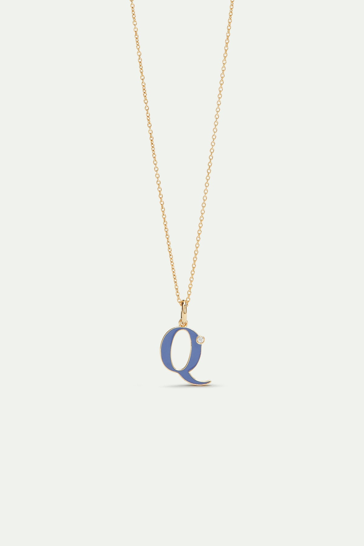 Necklace 42+5cm INITIALES Q — front view