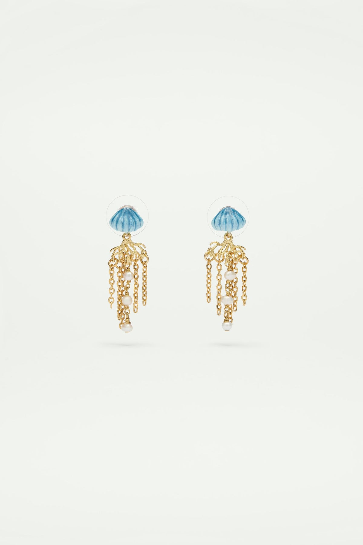 Post Earrings SPLENDEURS DES PROFONDEURS — front view