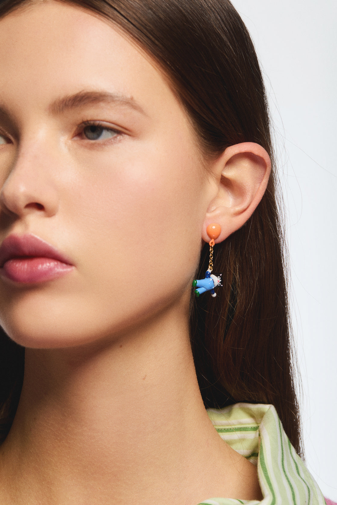 Clip Earrings HAPPY PICNIC — worn by a model