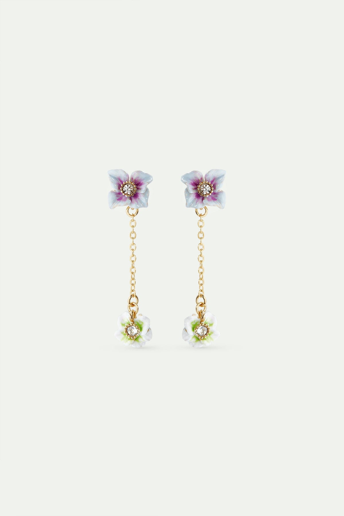Post Earrings JARDIN D'HORTENSE — front view