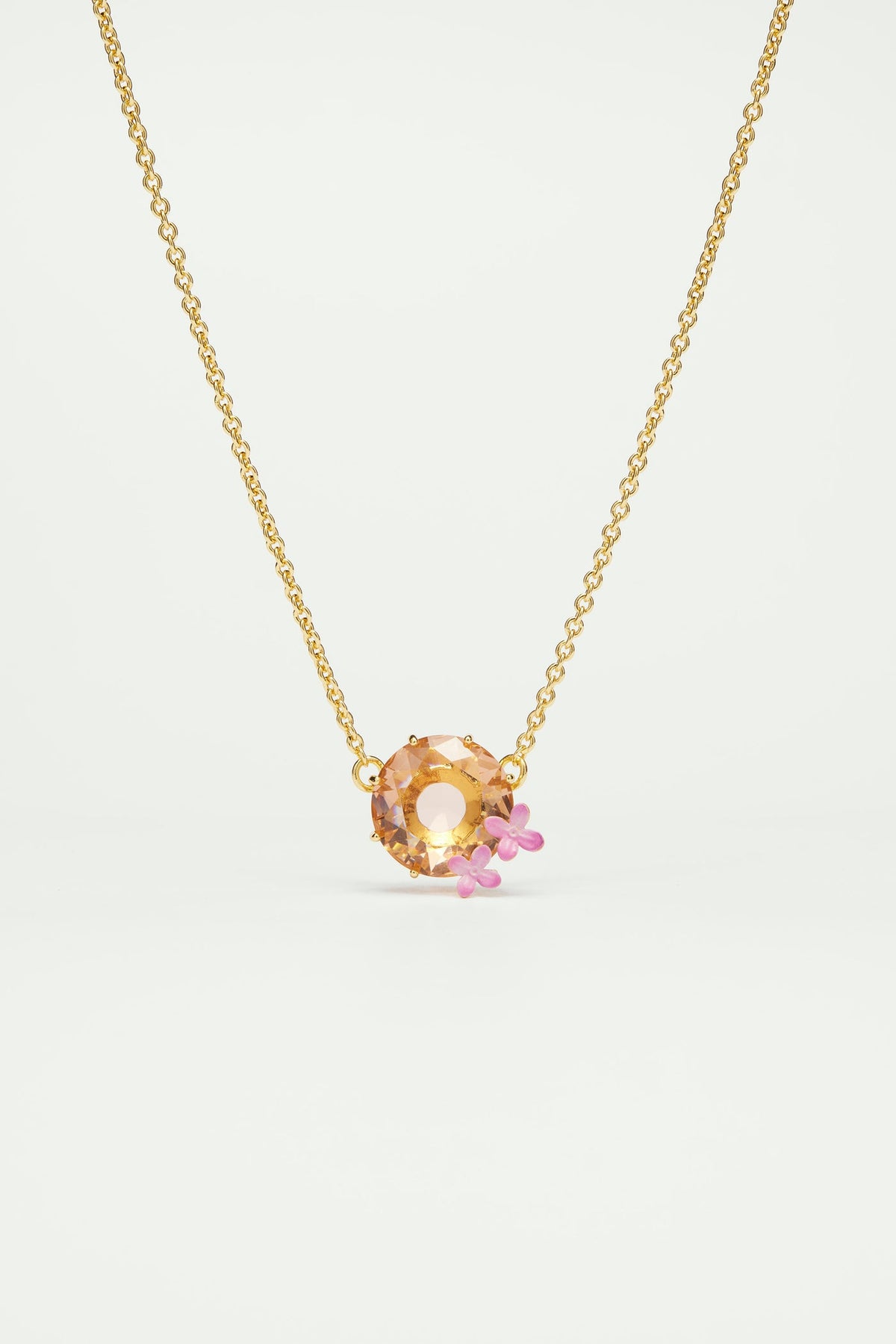 Necklace 38+5cm LA DIAMANTINE Fleurs des Poètes — front view