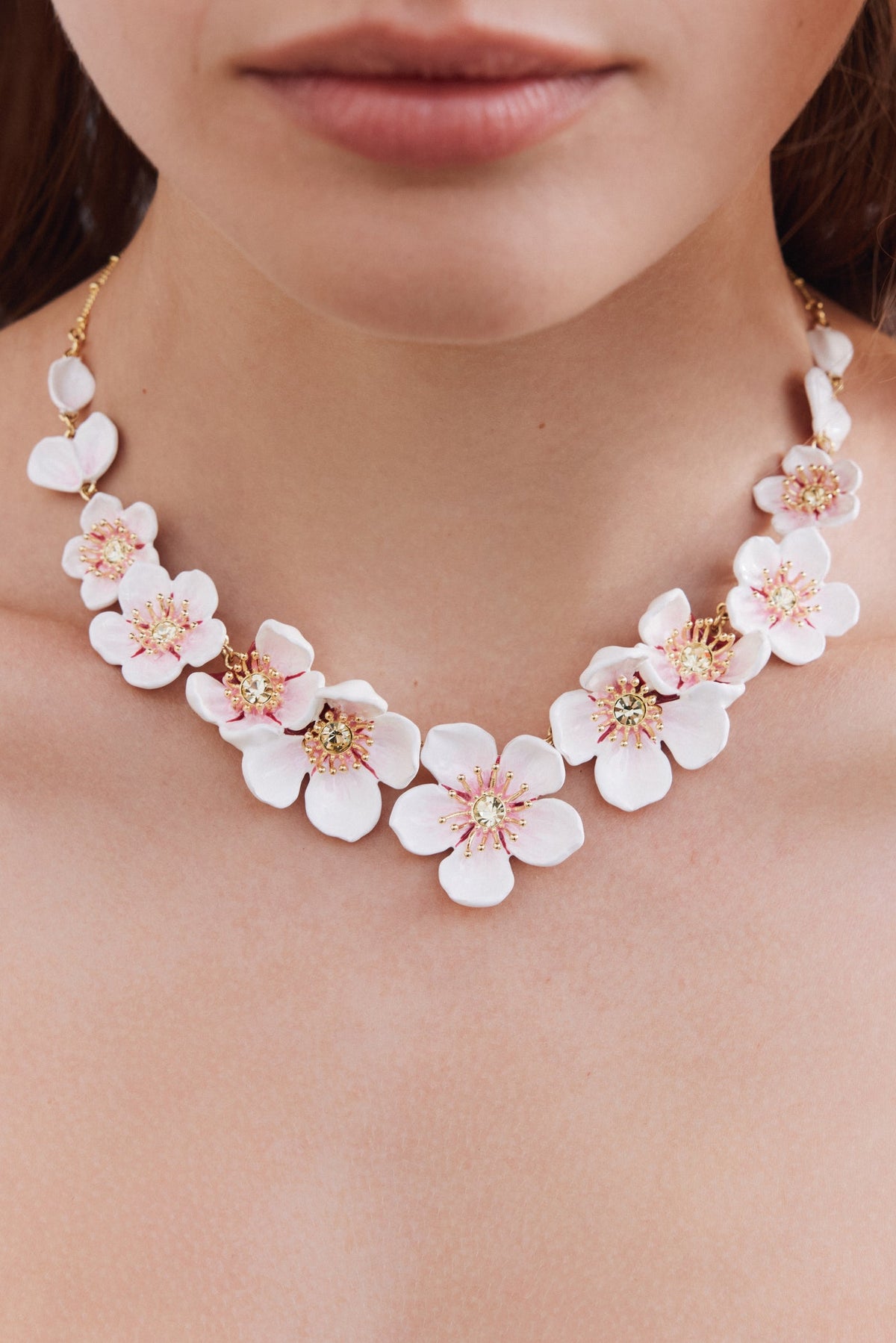 Necklace 34+7cm HANAMI — worn by a model