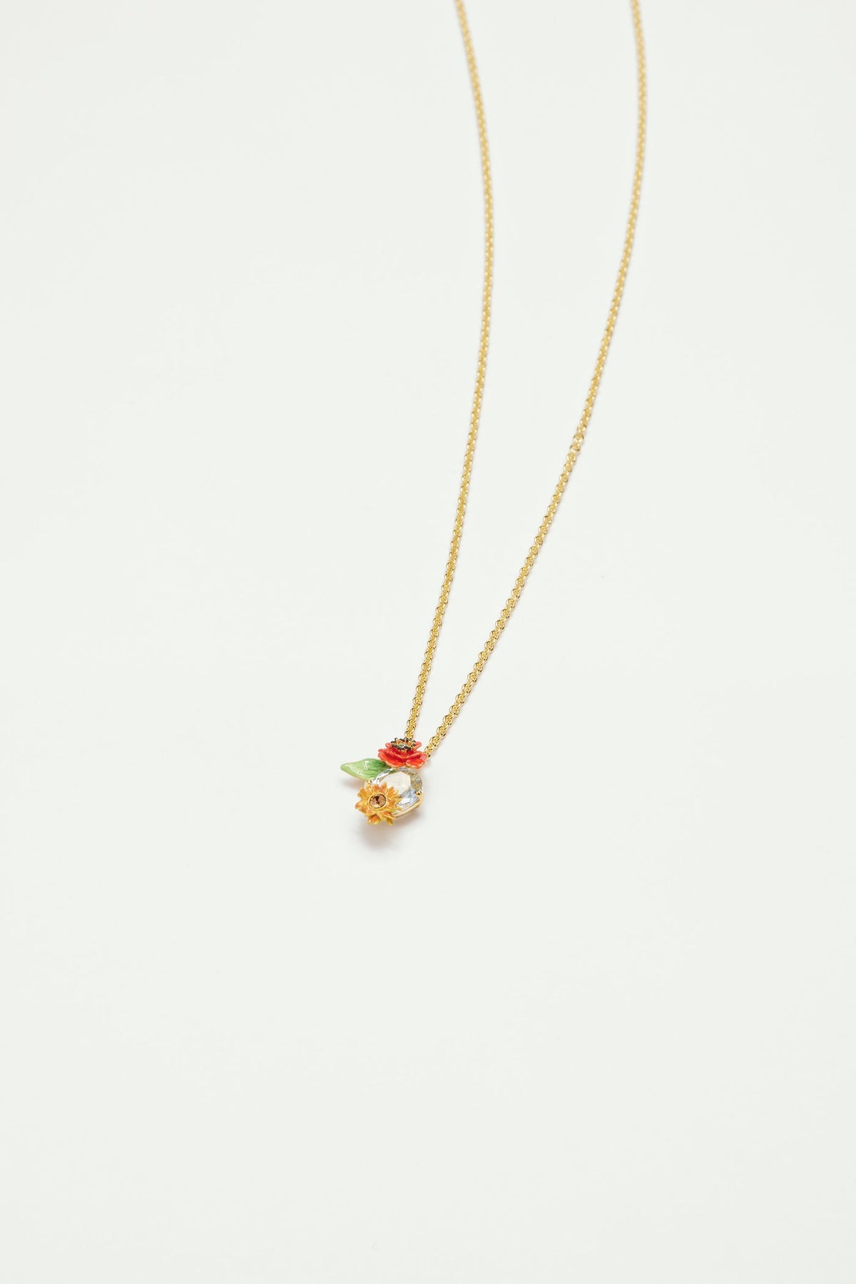 Necklace 40+5cm FLEURS DE POETES — detail view