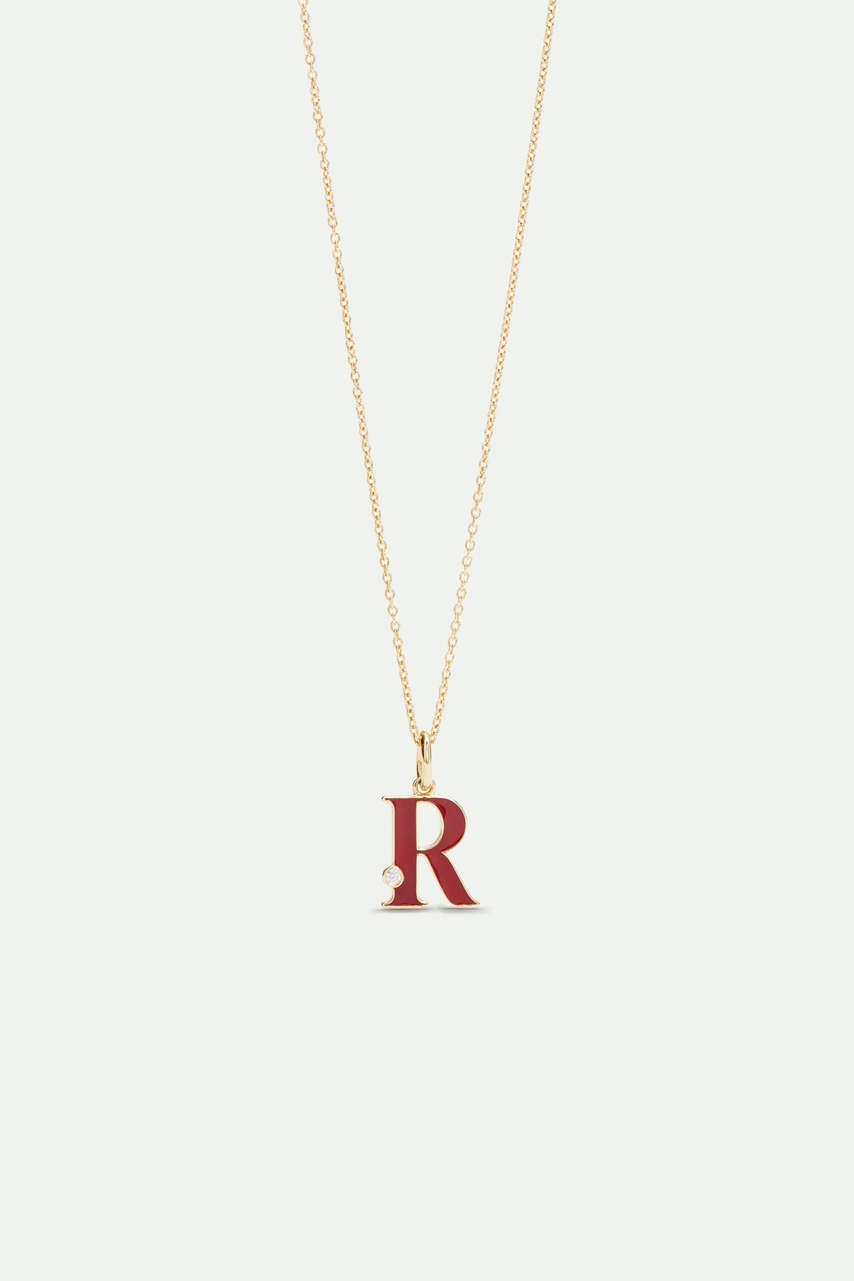 Necklace 42+5cm INITIALES R — front view