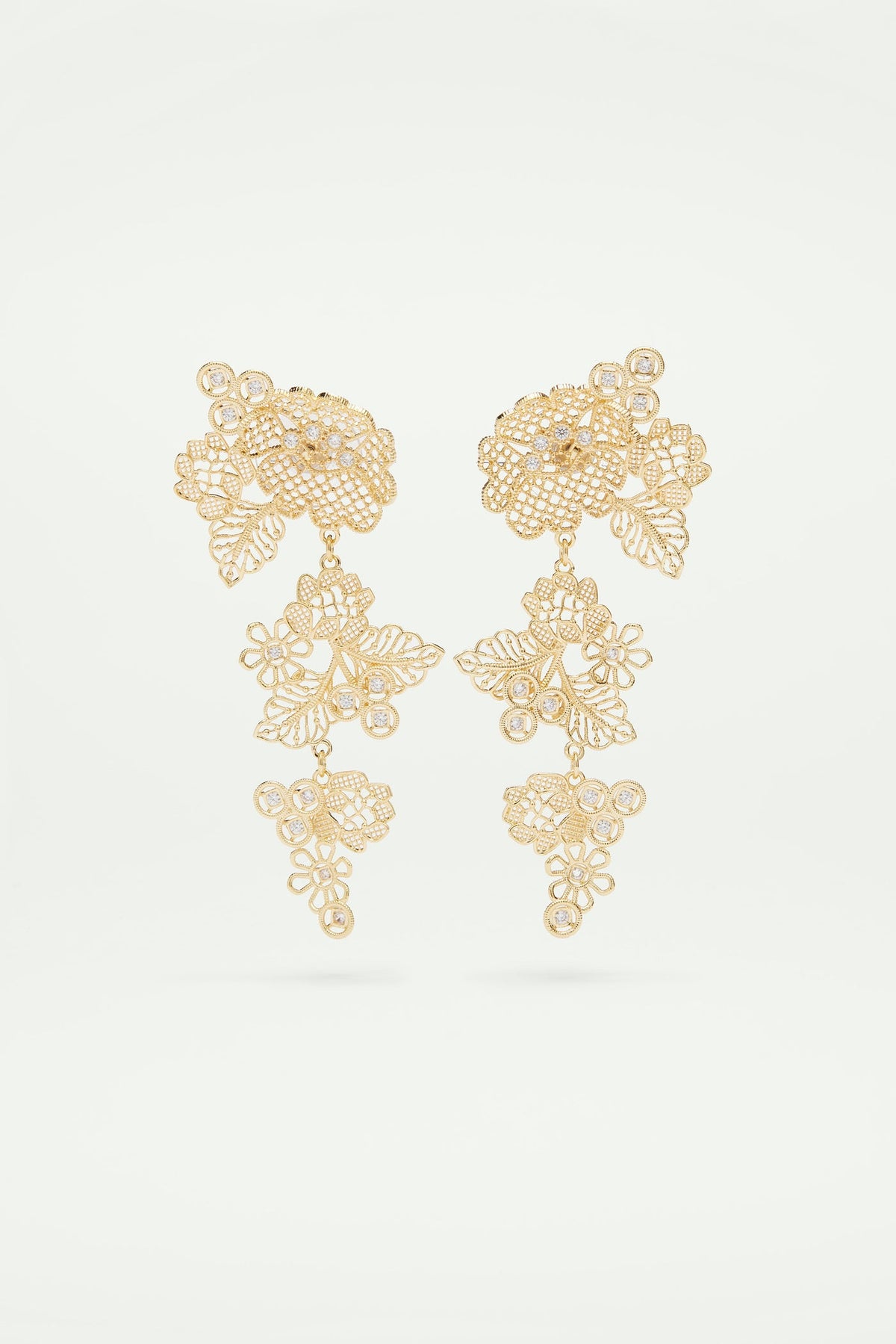 Post Earrings FIL D'OR — front view