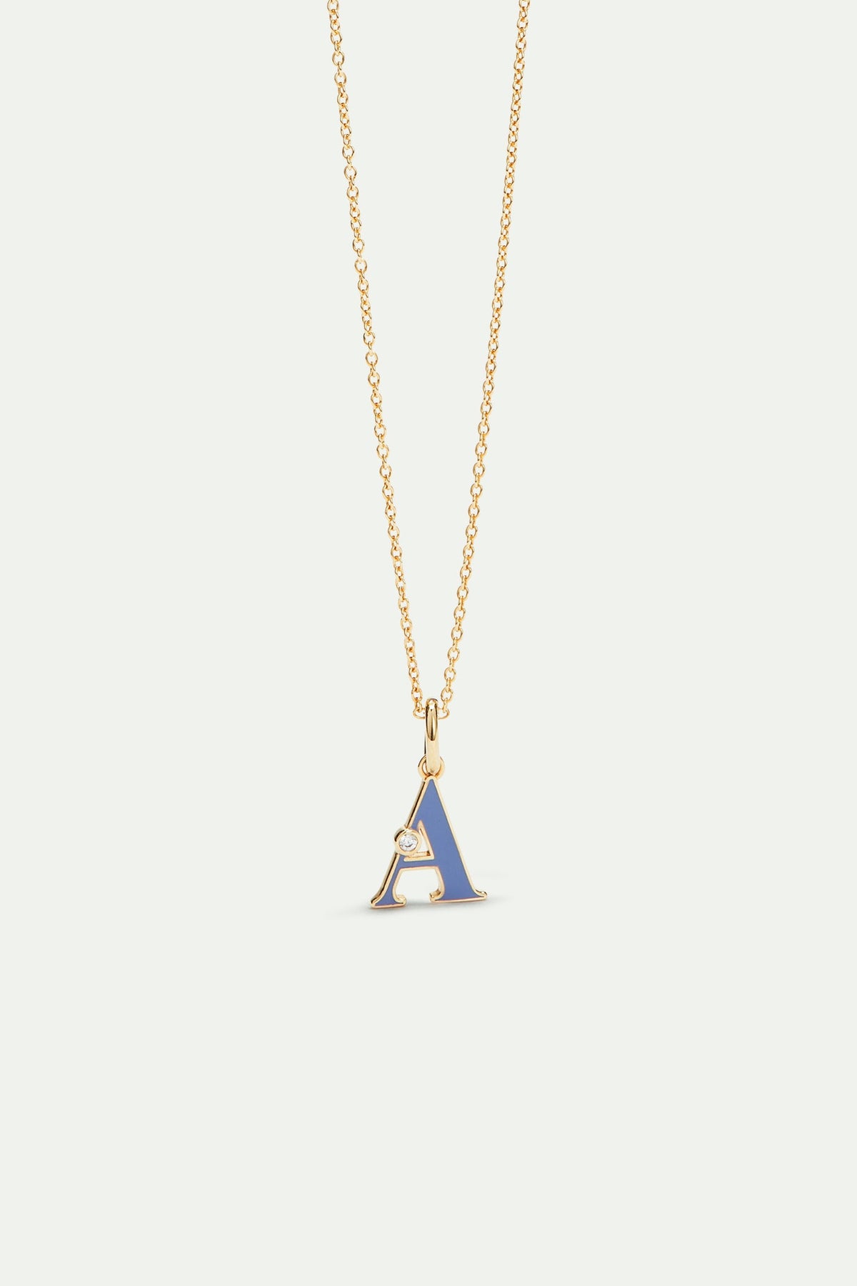 Necklace 42+5cm INITIALES A — front view