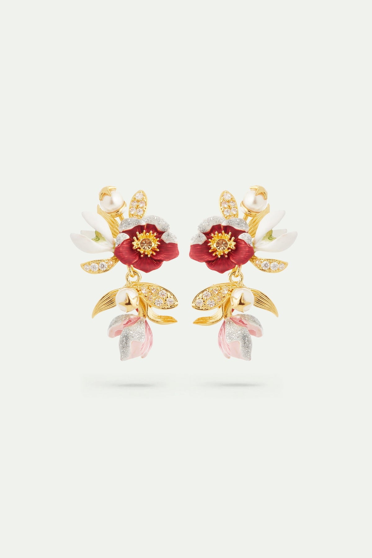 Clip Earrings VELOURS D'HIVER — front view
