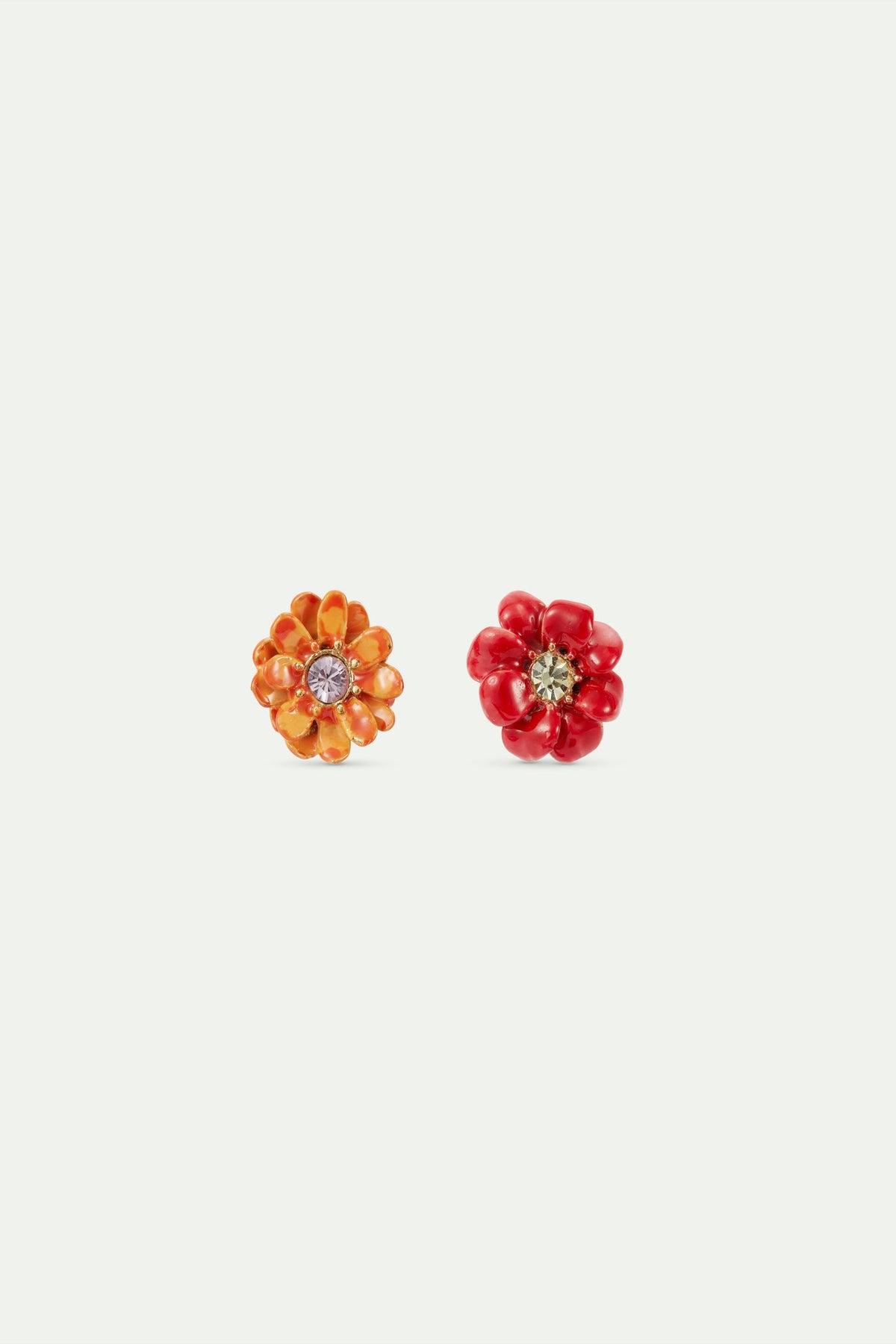 Post Earrings FLEUR DE ROCHE — front view