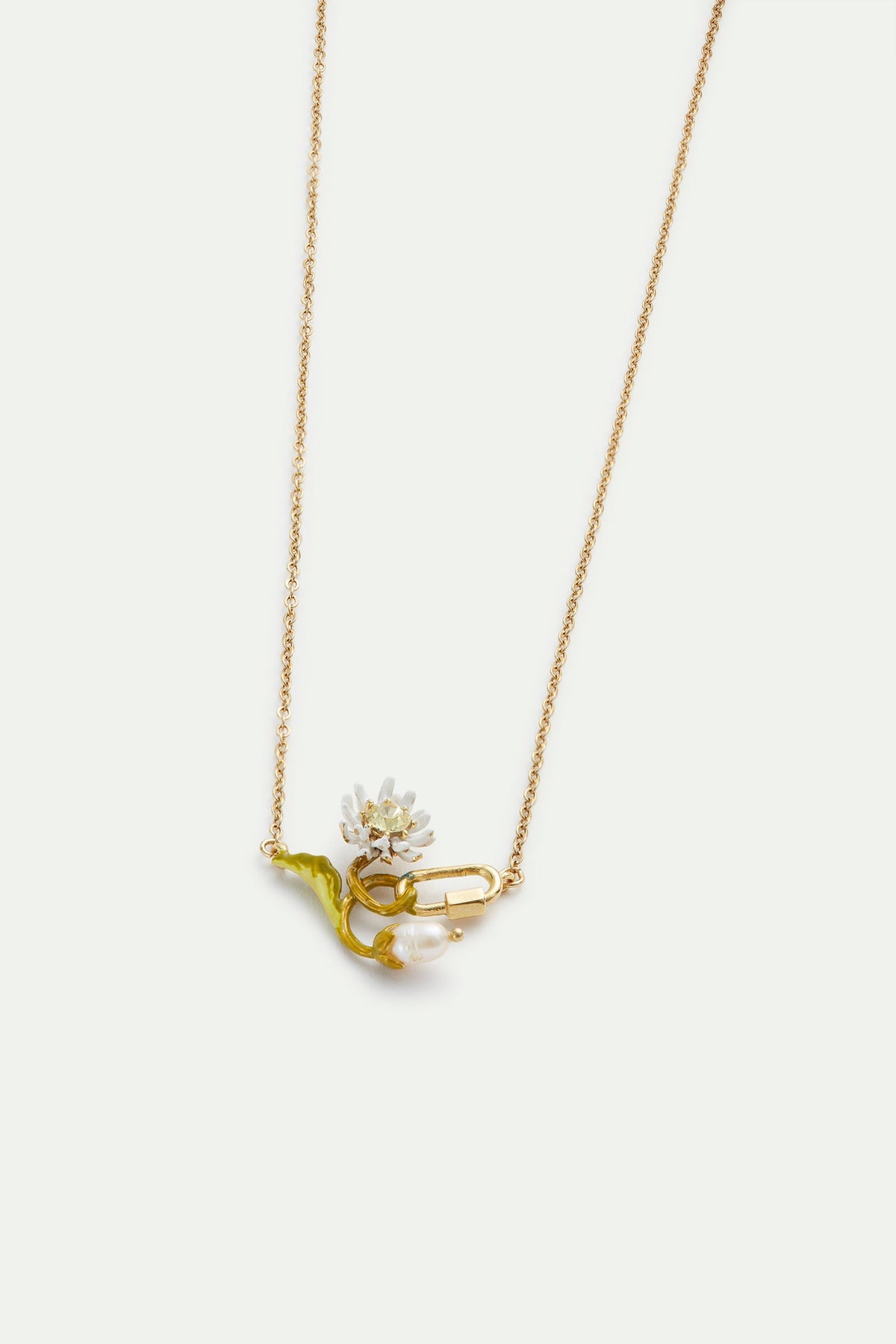 Necklace 40+5cm FLEUR DE ROCHE — detail view