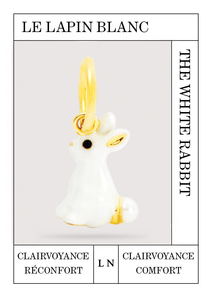 Pendant LES PENDENTIFS lapin blanc — detail view
