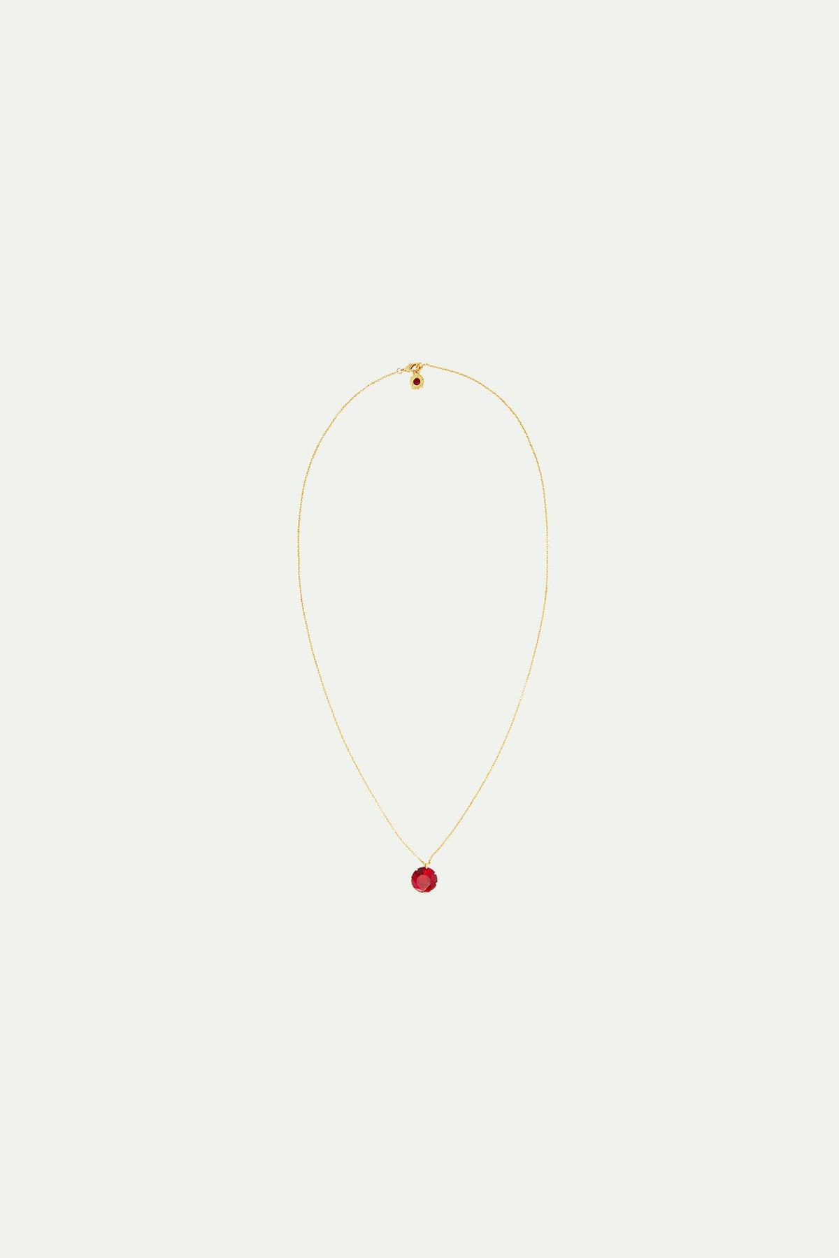 Necklace 70cm LA DIAMANTINE Rouge Grenat — detail view